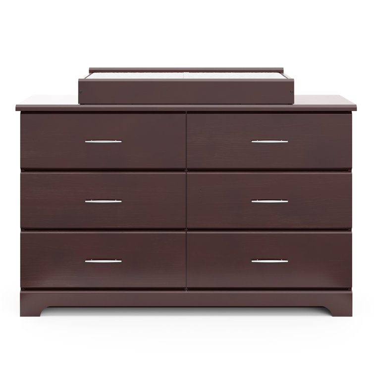 Storkcraft Brookside 6 Drawer Dresser with Nest Topper and Change